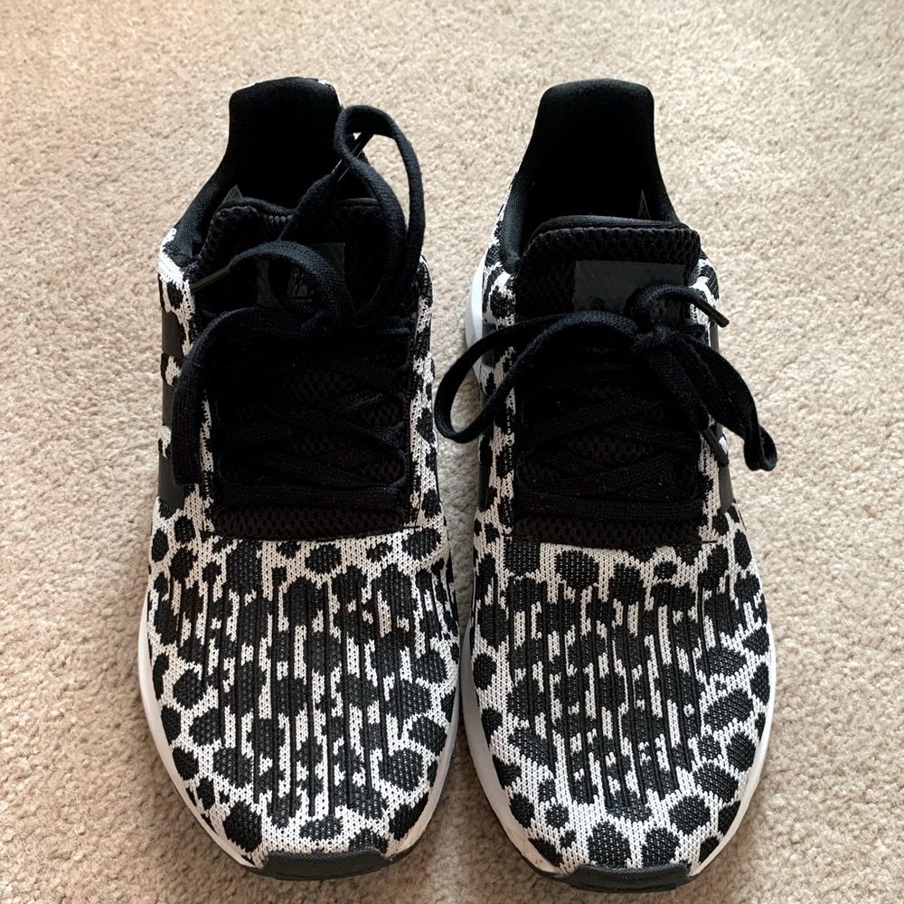 Adidas swift black and white spot